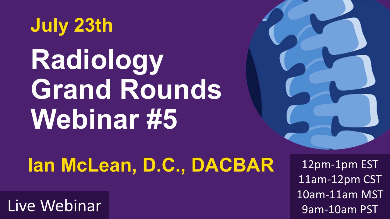 #1 Palmer Online: #5 Grand Rounds Radiology Webinar 2026